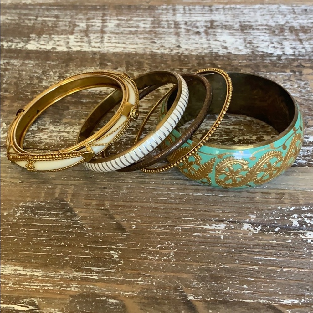 Anthropologie | Cute Bangles - set of 5 - Picture 8 of 8